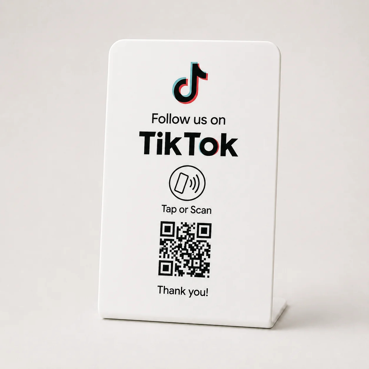 White TikTok Follow Stand
